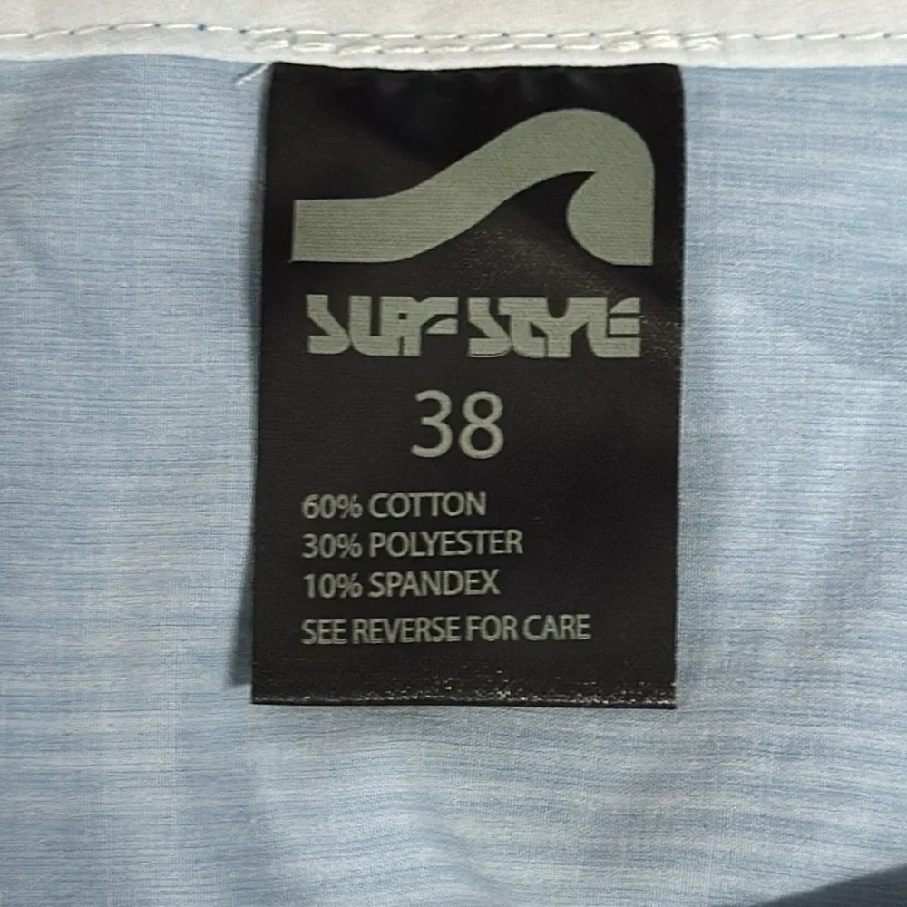 NWT Surfstyle Red White Blue Gray Patriotic Men's Stretch Swim Board Shorts 38